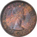Coin, Great Britain, Elizabeth II, Farthing, 1953, VF(30-35), Bronze, KM:881