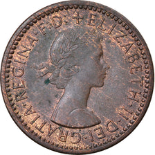 Coin, Great Britain, Elizabeth II, Farthing, 1954, VF(30-35), Bronze, KM:895