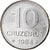 Monnaie, Brésil, 10 Cruzeiros, 1984, TB, Stainless Steel, KM:592.1