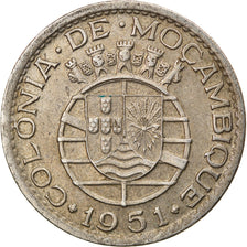 Munten, Mozambique, Escudo, 1951, FR+, Nickel-Bronze, KM:77