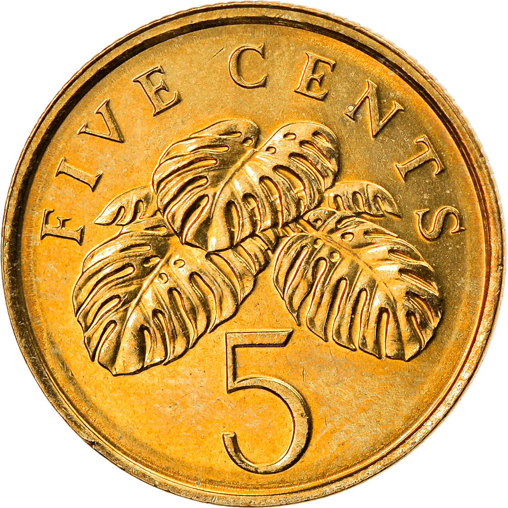 Munten, Singapur, 5 Cents, 2009, Singapore Mint, PR, Aluminum-Bronze, KM:99