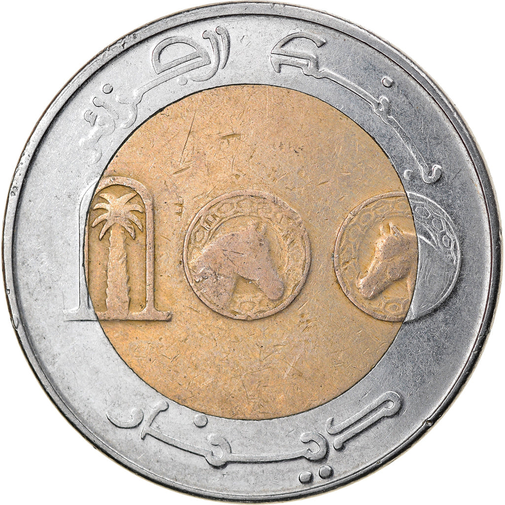 Coin, Algeria, 100 Dinars, 1993, Algiers, VF(30-35), Bi-Metallic, KM:132