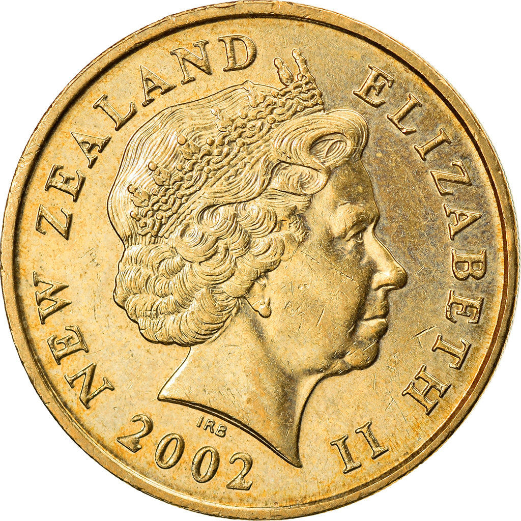 Coin, New Zealand, Elizabeth II, 2 Dollars, 2002, EF(40-45), Aluminum-Bronze