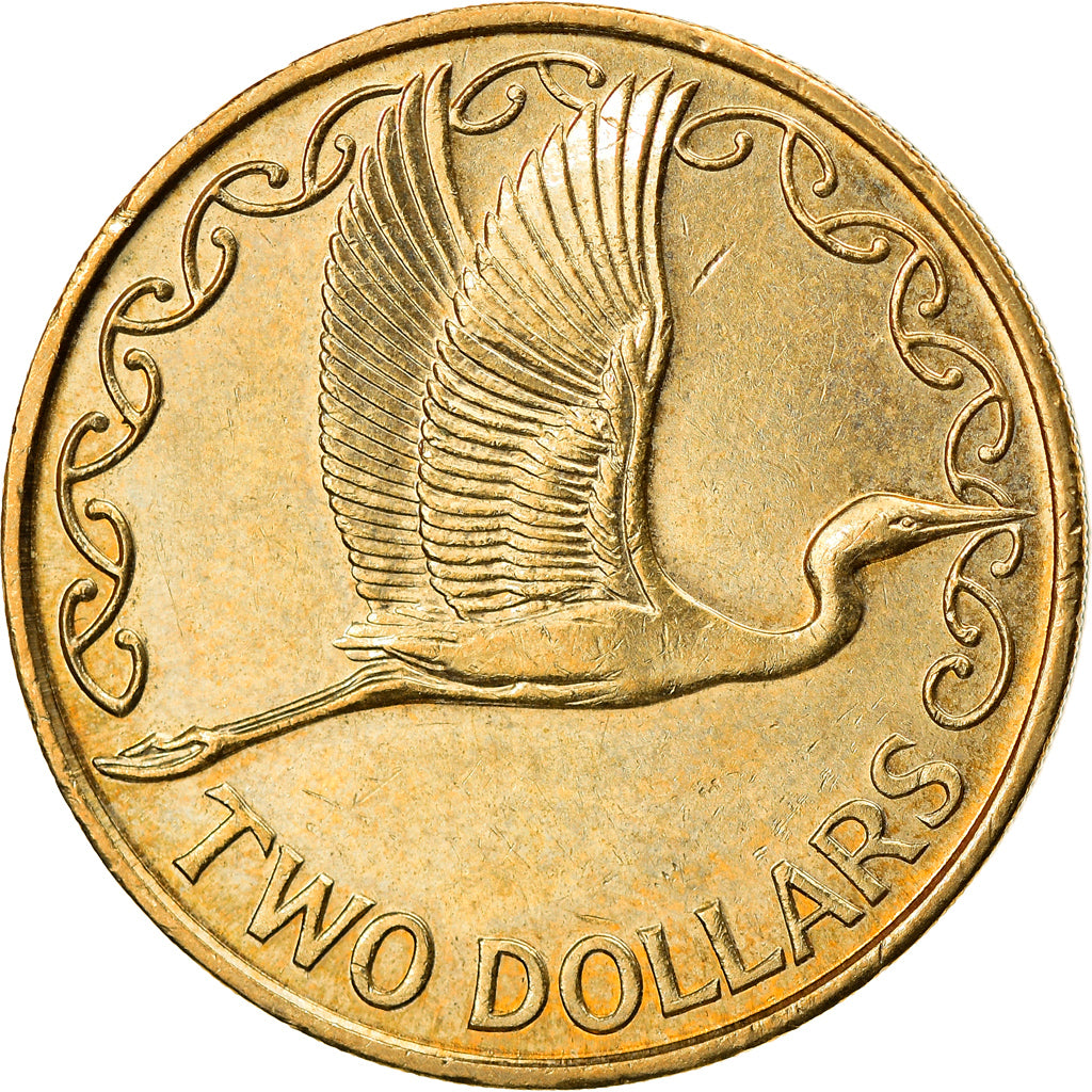 Coin, New Zealand, Elizabeth II, 2 Dollars, 2002, EF(40-45), Aluminum-Bronze