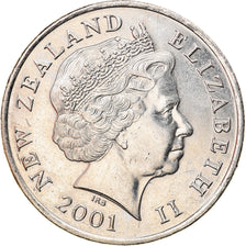 Munten, Nieuw Zeeland, Elizabeth II, 50 Cents, 2001, ZF, Copper-nickel, KM:119