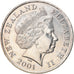 Munten, Nieuw Zeeland, Elizabeth II, 50 Cents, 2001, ZF, Copper-nickel, KM:119