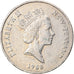 Moneda, Nueva Zelanda, Elizabeth II, 20 Cents, 1988, BC+, Cobre - níquel, KM:62