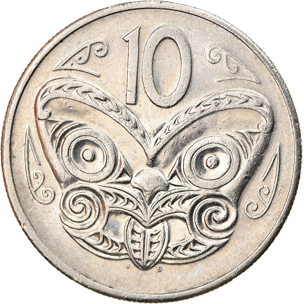 Munten, Nieuw Zeeland, Elizabeth II, 10 Cents, 1985, ZF, Copper-nickel, KM:41.2