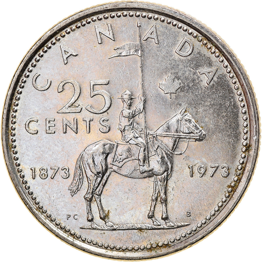 Coin, Canada, Elizabeth II, 25 Cents, 1973, Royal Canadian Mint, Ottawa