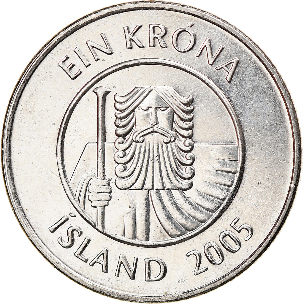 Münze, Iceland, Krona, 2005, SS, Nickel plated steel, KM:27A