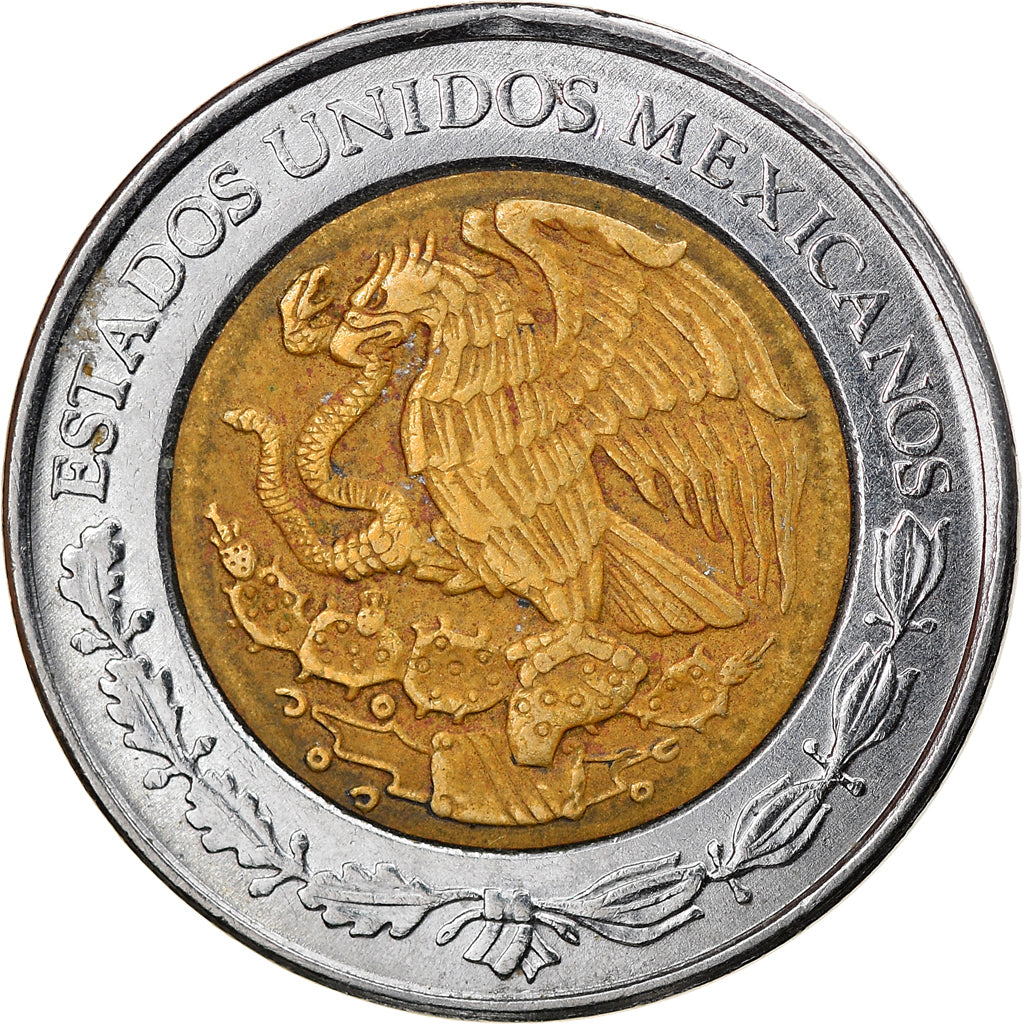 Coin, Mexico, Peso, 1998, Mexico City, VF(30-35), Bi-Metallic, KM:603