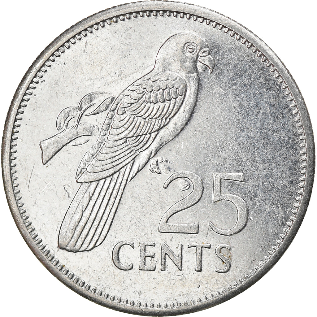 Moneda, Seychelles, 25 Cents, 1993, British Royal Mint, MBC, Cobre - níquel