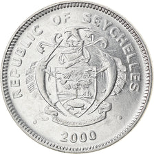 Moneta, Seychelles, 25 Cents, 2000, South Africa Mint, BB, Acciaio inossidabile
