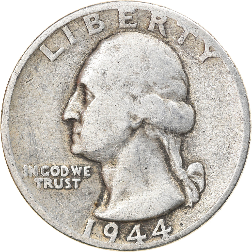 Coin, United States, Washington Quarter, Quarter, 1944, U.S. Mint, Philadelphia