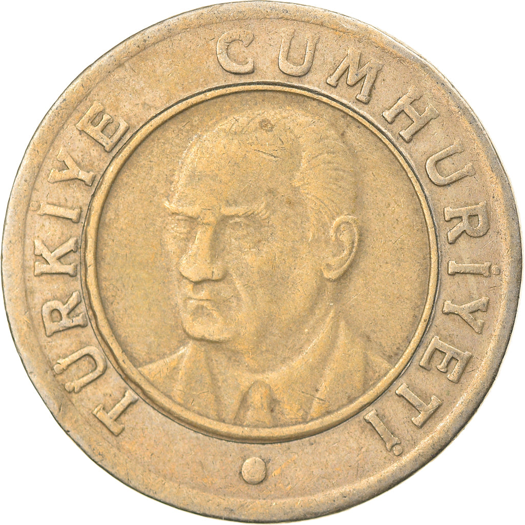 Moneta, Turcja, New Lira, 2007, Istanbul, VF(30-35), Bimetaliczny, KM:1169
