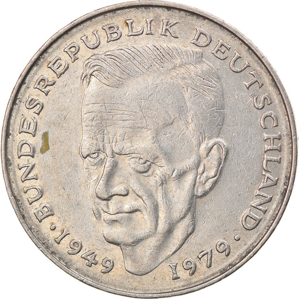 Coin, GERMANY - FEDERAL REPUBLIC, 2 Mark, 1982, Karlsruhe, EF(40-45)