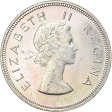 Coin, South Africa, Elizabeth II, 2-1/2 Shillings, 1960, AU(55-58), Silver