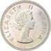 Coin, South Africa, Elizabeth II, 2-1/2 Shillings, 1960, AU(55-58), Silver