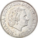 Coin, Netherlands, Juliana, 2-1/2 Gulden, 1960, AU(55-58), Silver, KM:185