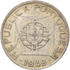 Coin, Mozambique, 5 Escudos, 1949, VF(30-35), Silver, KM:69