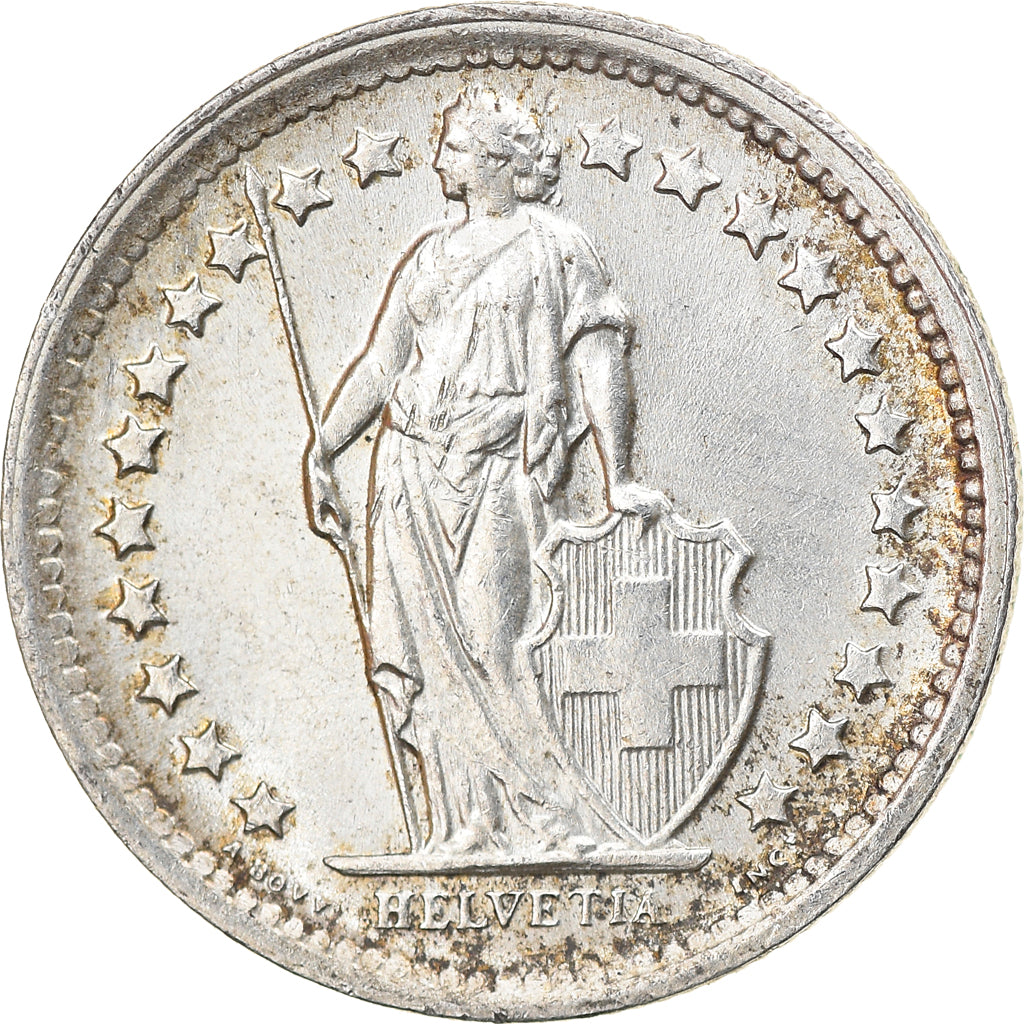 Moneta, Svizzera, 1/2 Franc, 1966, Bern, SPL, Argento, KM:23