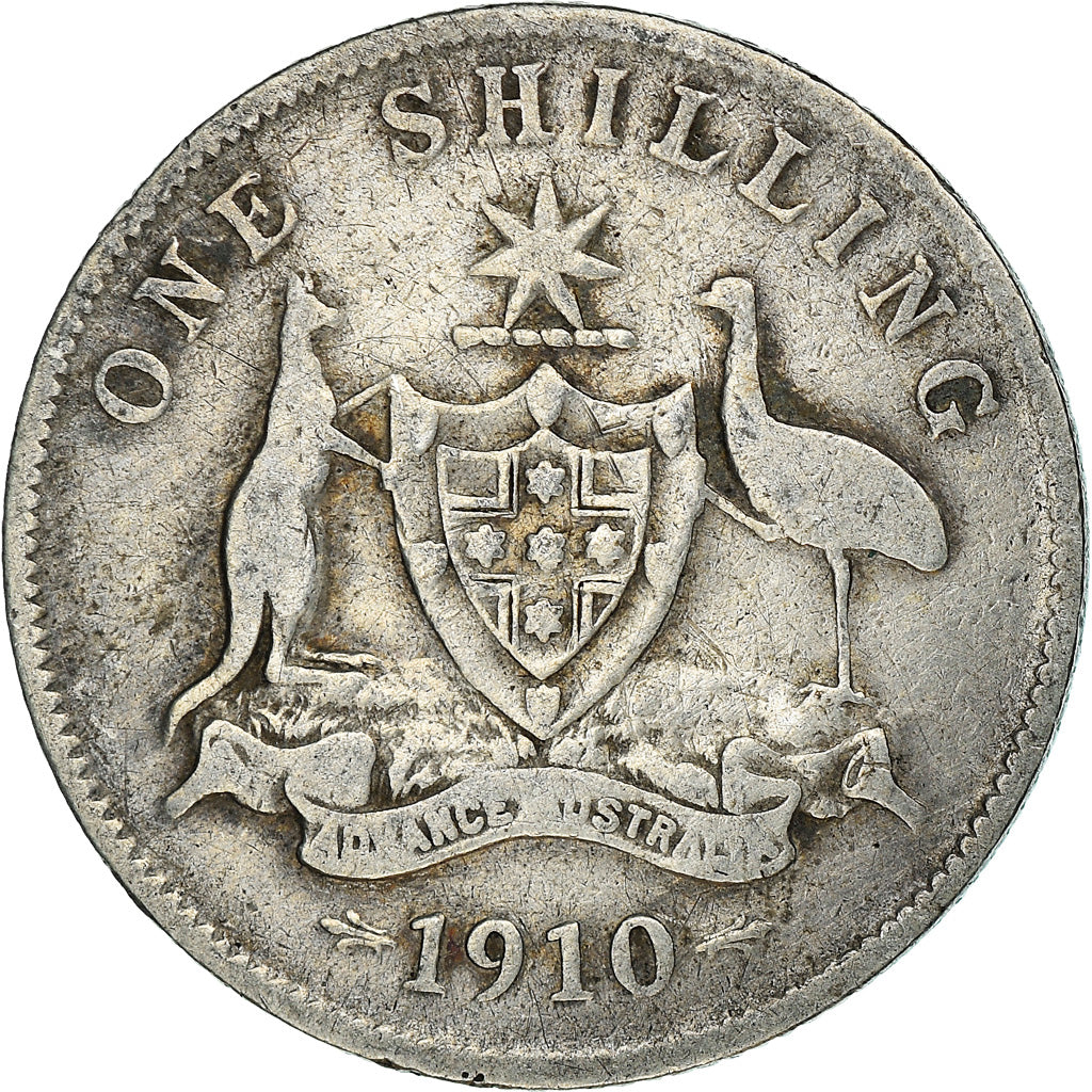 Coin, Great Britain, Edward VII, Shilling, 1910, VF(30-35), Silver, KM:800
