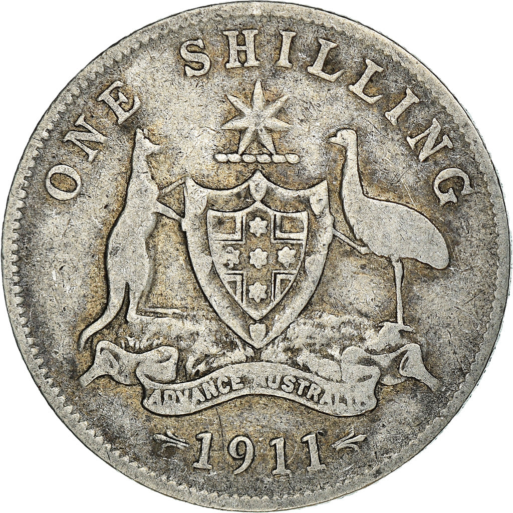 Coin, Great Britain, George V, Shilling, 1911, VF(30-35), Silver, KM:816