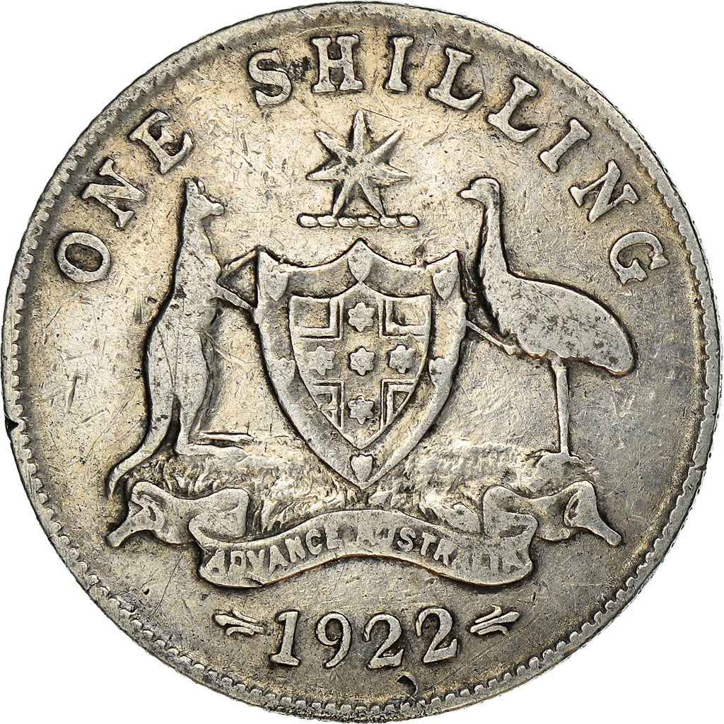 Moneta, Wielka Brytania, George V, Shilling, 1922, EF(40-45), Srebro, KM:816a