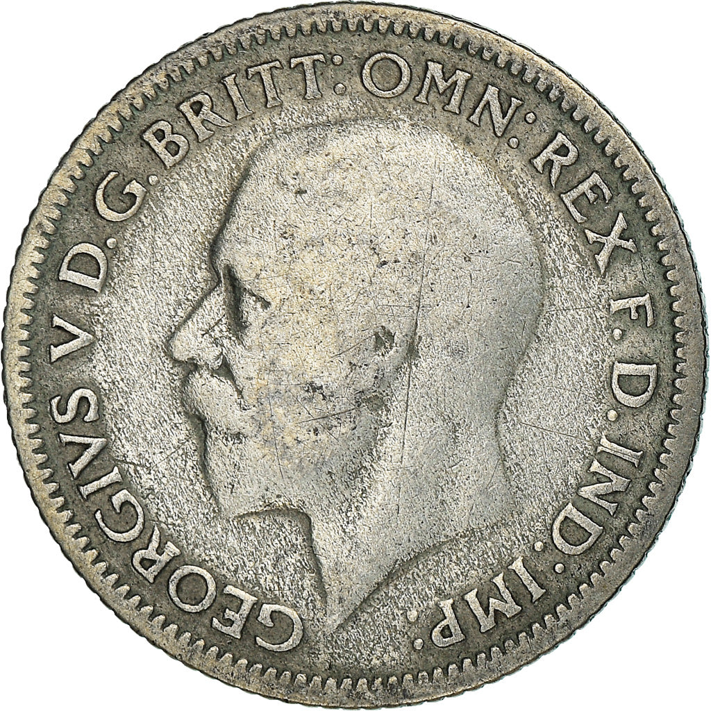 Coin, Great Britain, George V, 6 Pence, 1930, EF(40-45), Silver, KM:832