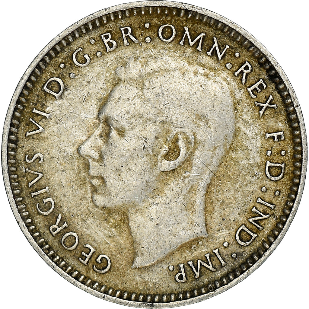 Munten, Australië, George VI, Threepence, 1939, Melbourne, ZF, Zilver, KM:37