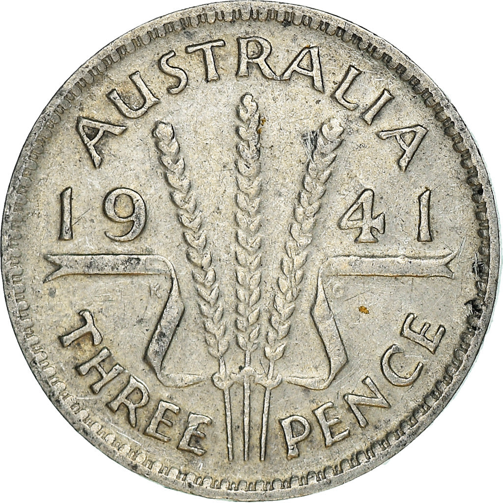 Coin, Australia, George VI, Threepence, 1941, Melbourne, AU(55-58), Silver