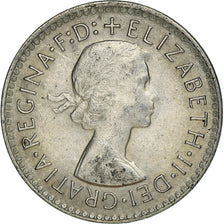 Coin, Australia, Elizabeth II, Threepence, 1956, Melbourne, EF(40-45), Silver