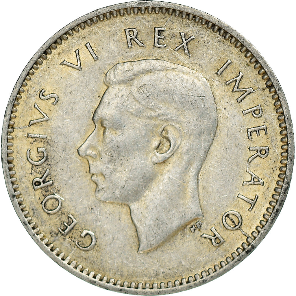 Münze, Südafrika, George VI, 3 Pence, 1946, SS, Silber, KM:26