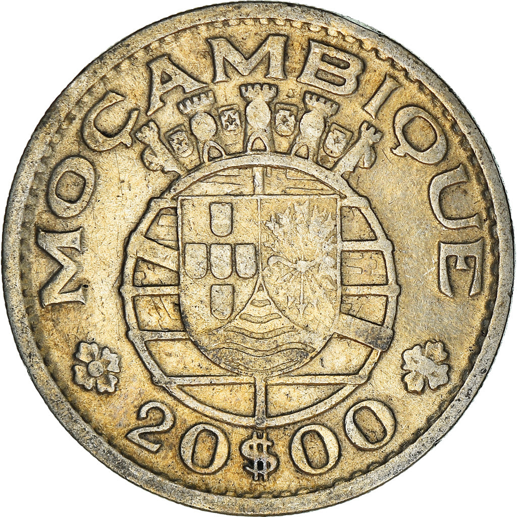 Monnaie, Mozambique, 20 Escudos, 1952, TTB, Argent, KM:80