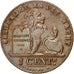BELGIUM, Centime, 1912, KM #77, AU(55-58), Copper, 16.5, 1.96