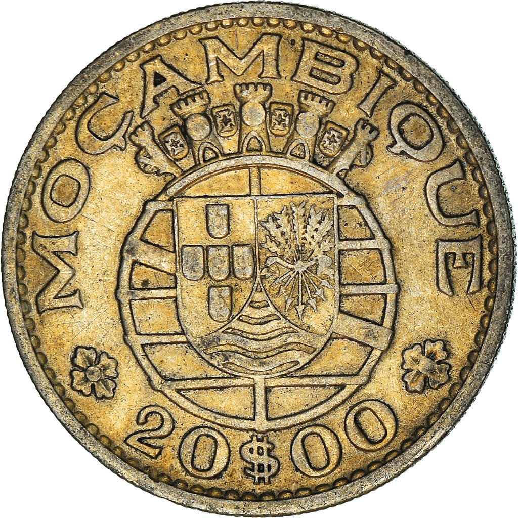 Coin, Mozambique, 20 Escudos, 1960, EF(40-45), Silver, KM:80