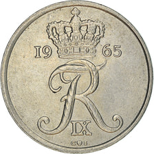 Coin, Denmark, Frederik IX, 25 Öre, 1965, Copenhagen, EF(40-45), Copper-nickel