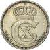 Coin, Denmark, Christian X, 25 Öre, 1916, Copenhagen, VF(30-35), Silver
