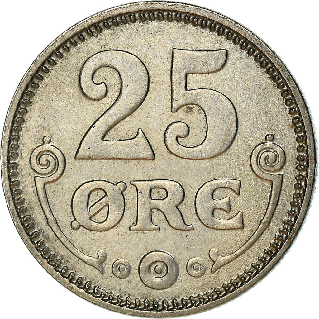 Monnaie, Danemark, Christian X, 25 Öre, 1921, Copenhagen, TTB, Copper-nickel
