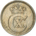 Coin, Denmark, Christian X, 10 Öre, 1921, Copenhagen, VF(30-35), Copper-nickel