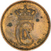 Munten, Denemarken, Christian IX, 2 Öre, 1897, Copenhagen, FR+, Bronze