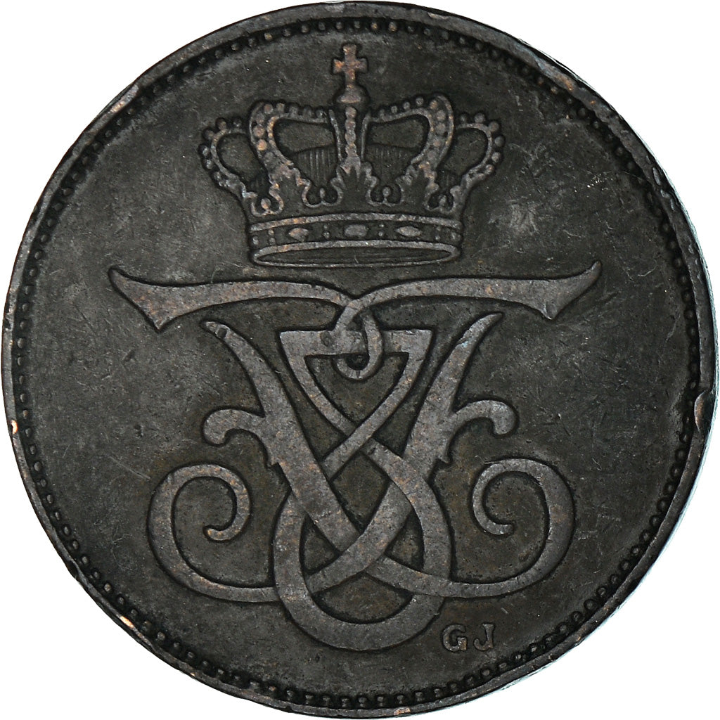 Coin, Denmark, Frederik VIII, 2 Öre, 1909, Copenhagen, VF(30-35), Bronze