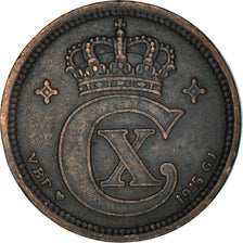 Coin, Denmark, Christian X, 2 Öre, 1915, Copenhagen, VF(30-35), Bronze