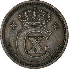 Coin, Denmark, Christian X, 2 Öre, 1915, Copenhagen, VF(30-35), Bronze