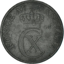 Coin, Denmark, Christian X, 2 Öre, 1944, Copenhagen, VF(30-35), Zinc, KM:833a