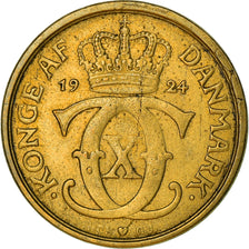 Coin, Denmark, Christian X, 1/2 Krone, 1924, Copenhagen, VF(30-35)