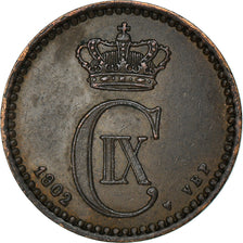 Moneta, Danimarca, Christian IX, Ore, 1902, Copenhagen, MB+, Bronzo, KM:792.2