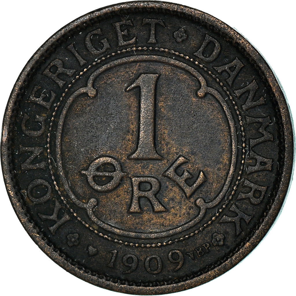 Münze, Dänemark, Frederik VIII, Ore, 1909, Copenhagen, S+, Bronze, KM:804