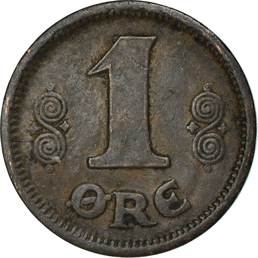 Coin, Denmark, Christian X, Ore, 1913, Copenhagen, VF(30-35), Bronze, KM:812.1