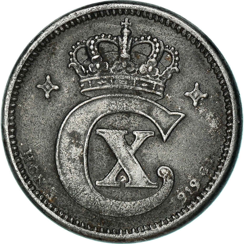 Coin, Denmark, Christian X, Ore, 1919, Copenhagen, VF(30-35), Iron, KM:812.2a